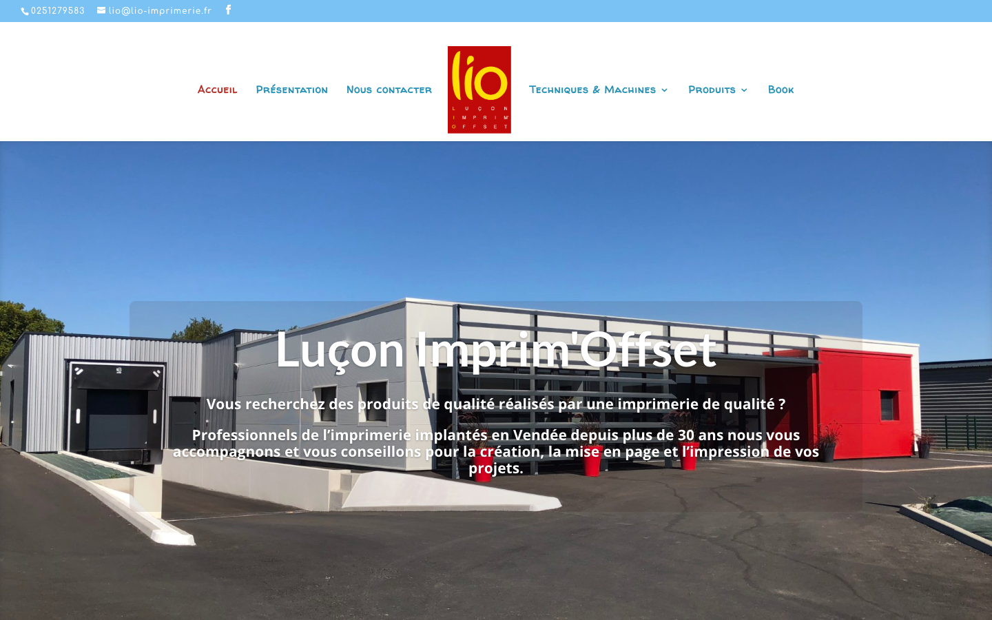 Screenshot of Lio Imprimerie